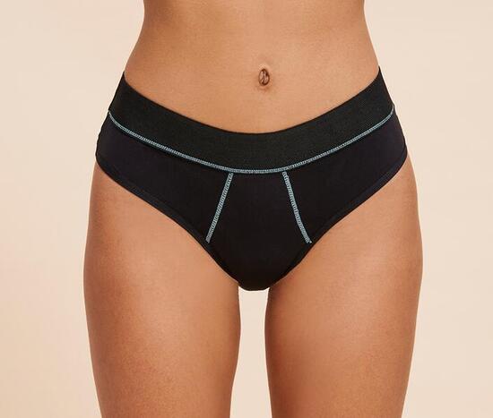 Culotte menstruelle Sport Noire absorption SUPER