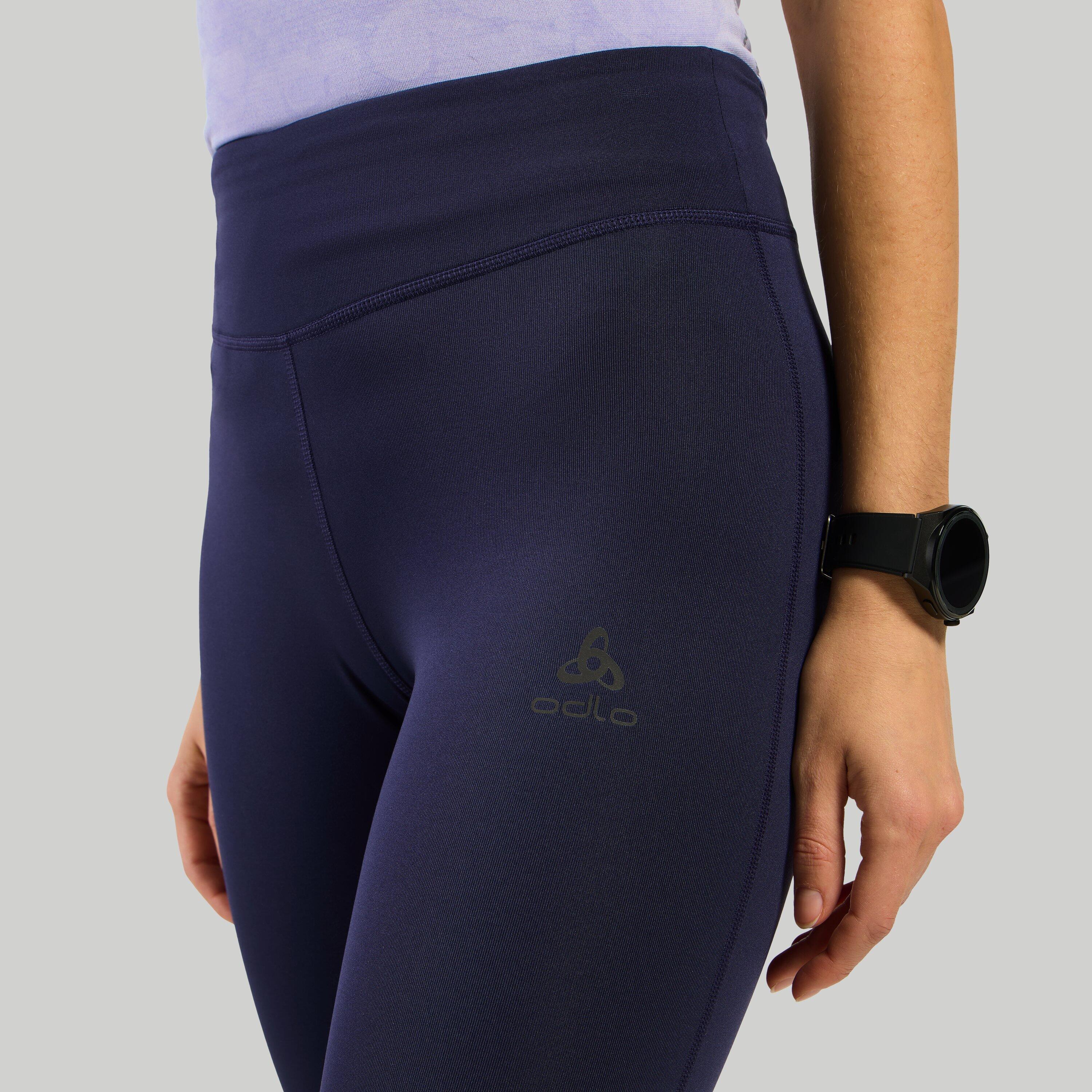 Legging da corsa Odlo Essentials da donna Blu scuro 4/7