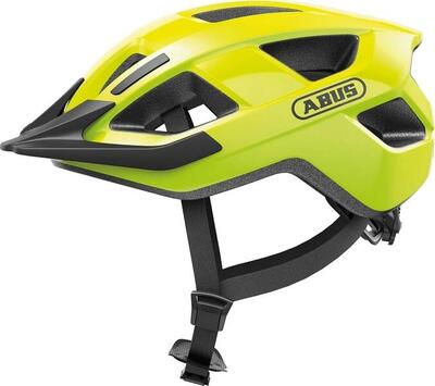 Abus aduro 3.0 fietshelm met led in signaalgeel s 51-55cm