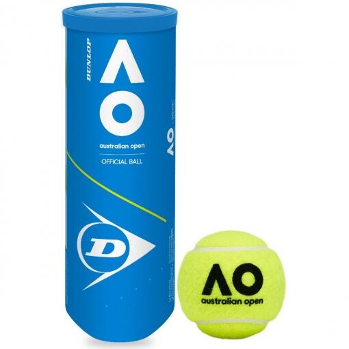 4 Botes Pelotas Tenis Australian Open Dunlop, 4 botes de 3 pelotas tenis 2/3