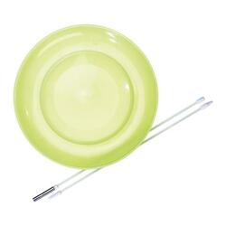 ASSIETTE CHINOISE JAUNE AVEC BAGUETTE ABS