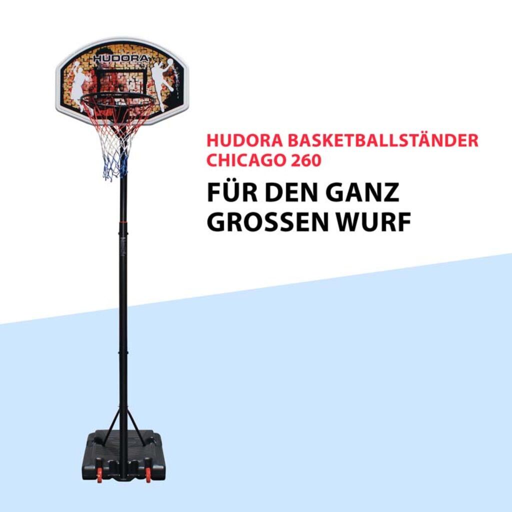 Panier de basket Hudora noir compatible Chicago Pro 3/7