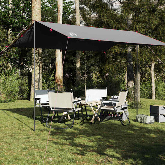 Vidaxl Wasserdichte Camping-Baldachin 360x294 cm in Grau und Orange