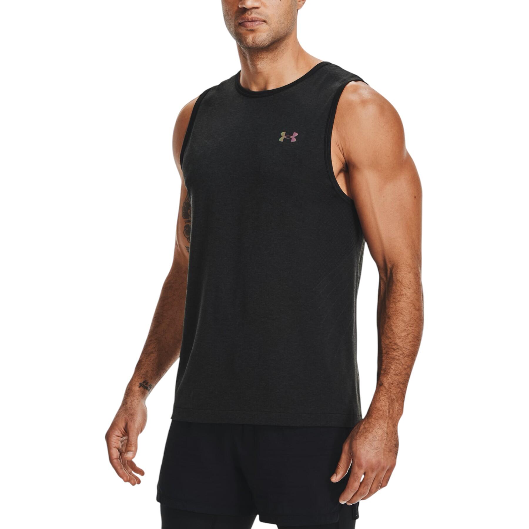 UNDER ARMOUR Under Armour Mens Vests Tank Top Summer Training Gym Tops Running Black