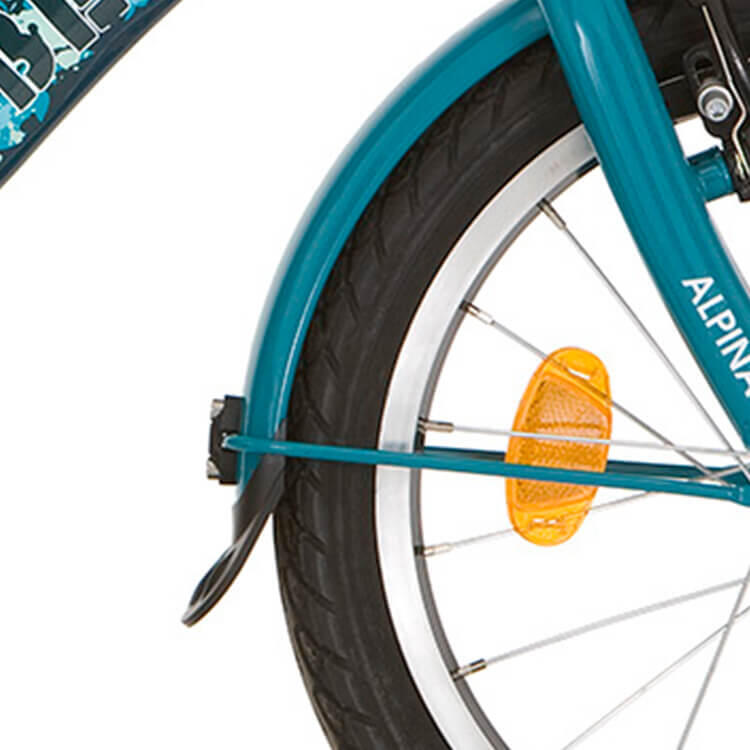 ALPINA Alpina Spatbord Set 16 inch in Turquoise voor Yabber