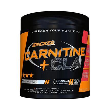 Stacker2 Carnitine + CLA (30 Serv) Fruit Punch - Régime et gestion du poids