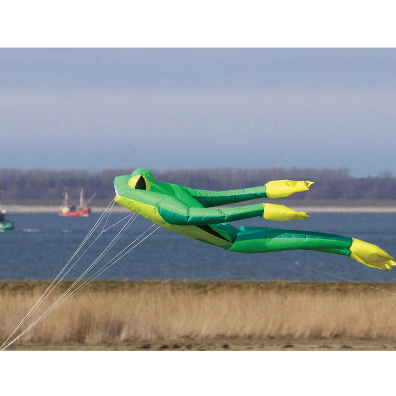 Einleiner Drachen Wolkensturmer Fritz the Frog XL 160635 Grün 480 x 150 cm 4/7