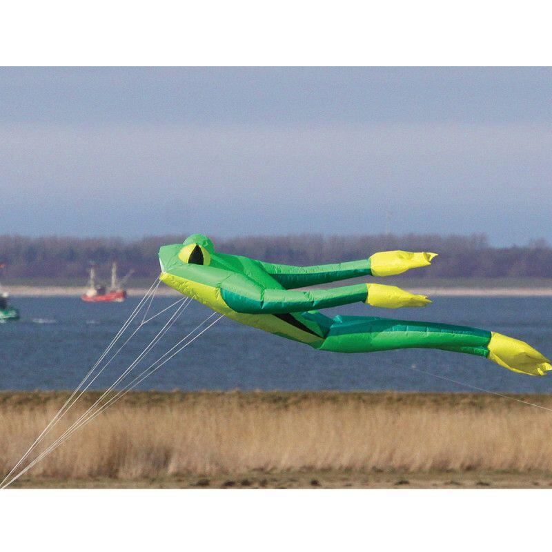 Einleiner Drachen Wolkensturmer Fritz the Frog XL 160635 Grün 480 x 150 cm 3/7