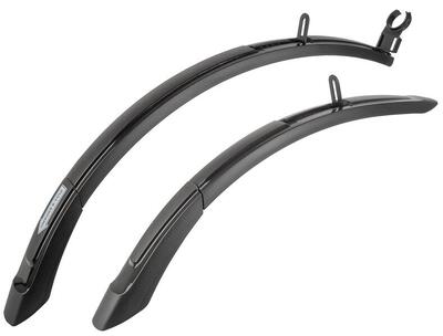 M-wave spatbordenset voor fietsen 20-24 inch 55mm zwart