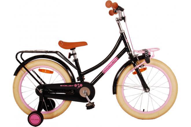 VOLARE BICYCLES Excellent Kinderfiets   Meisjes   Zwart  18 inch