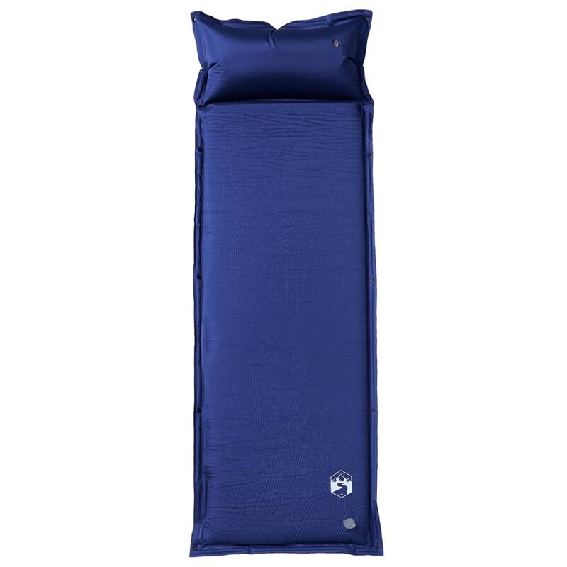 Saltea de camping autogonflabilă vidaXL albastru marin