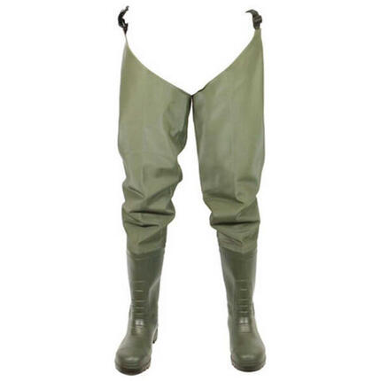 Cuissardes en PU + PVC, bottes, taille 45
