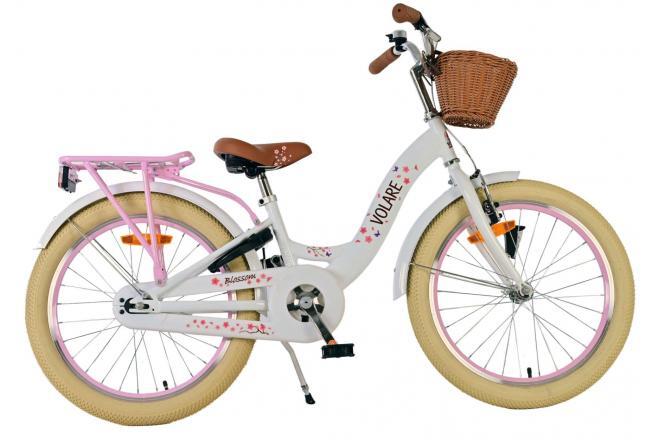 VOLARE BICYCLES Volare Blossom Kinderfahrrad für Mädchen - 20 Zoll - Weiß