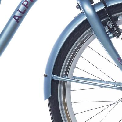 Alpina spatbordset met stang 20 inch ocean dusk blue matt.