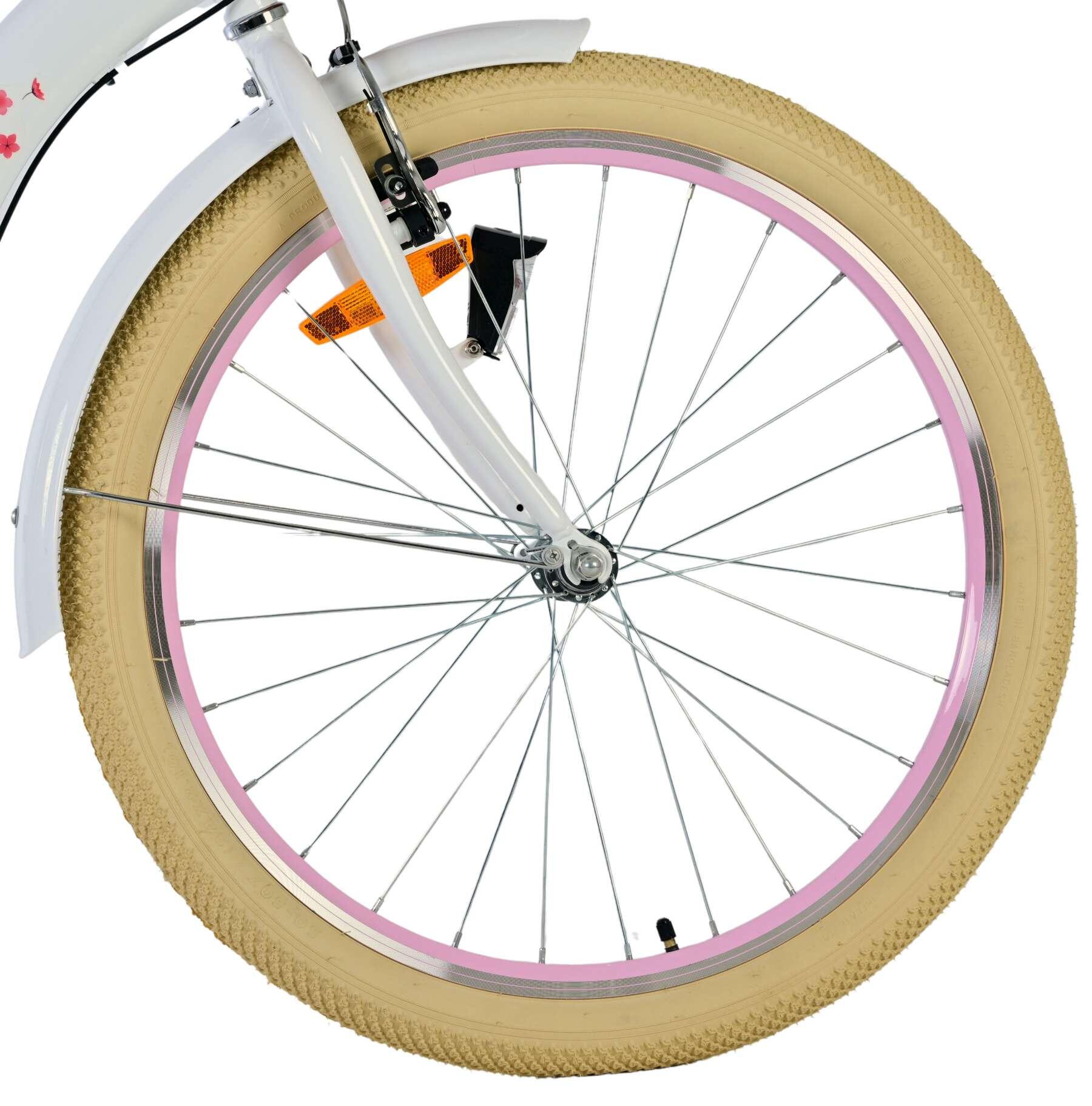 VOLARE BICYCLES Blossom 3-speed 24-inch jeugdfiets, wit 3/7