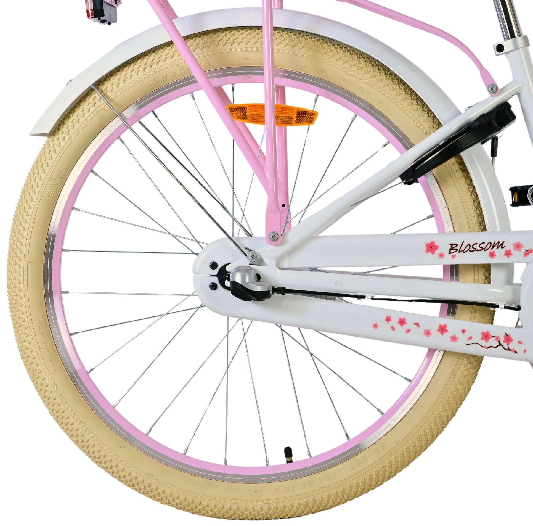 VOLARE BICYCLES Blossom 3-speed 24-inch jeugdfiets, wit 2/7