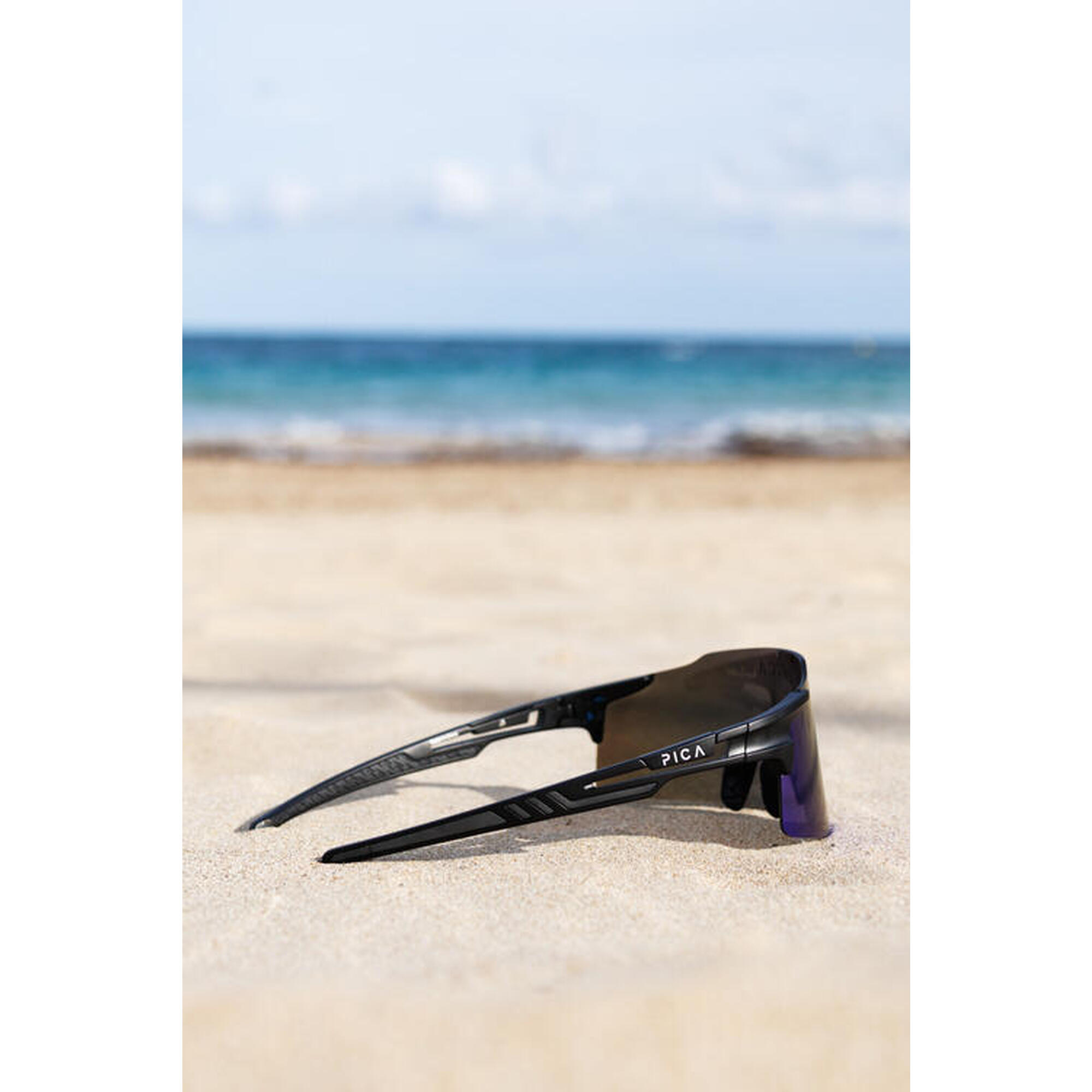 Okulary na rower TREZADO PICA ORRU fotochromowe niebieskie