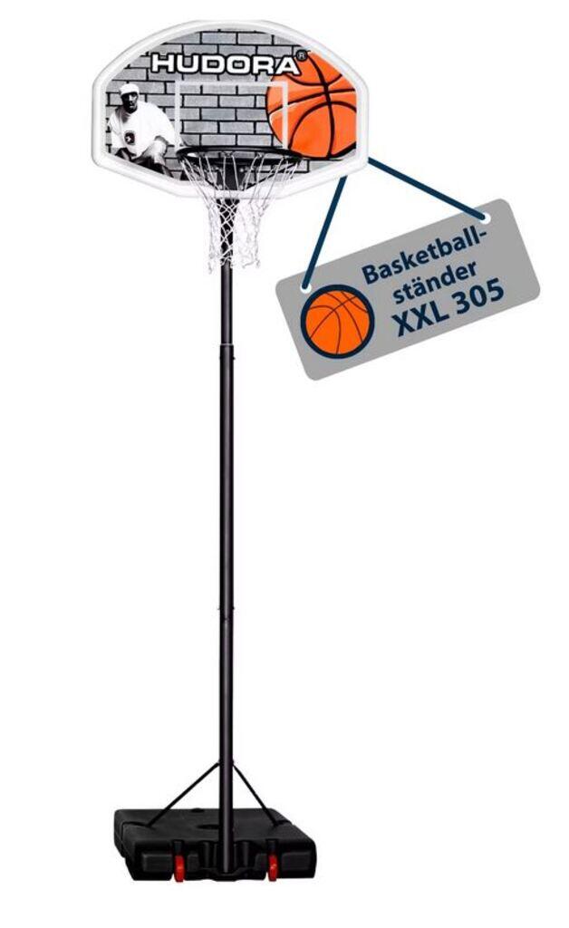 HUDORA Supporto da basket Hudora PRO XXL regolabile 260–305 cm, tabellone 110 x 75 cm