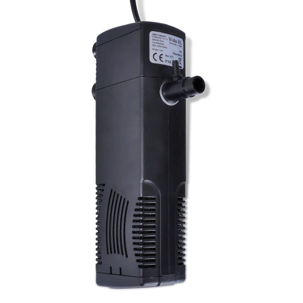 VidaXL Aquariumfilterpumpe mit aktivem Kohlenstoff 800L 3/4