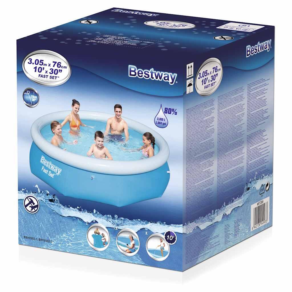 Bestway Piscine gonflable Fast Set Rond 305 x 76 cm 57266 3/3