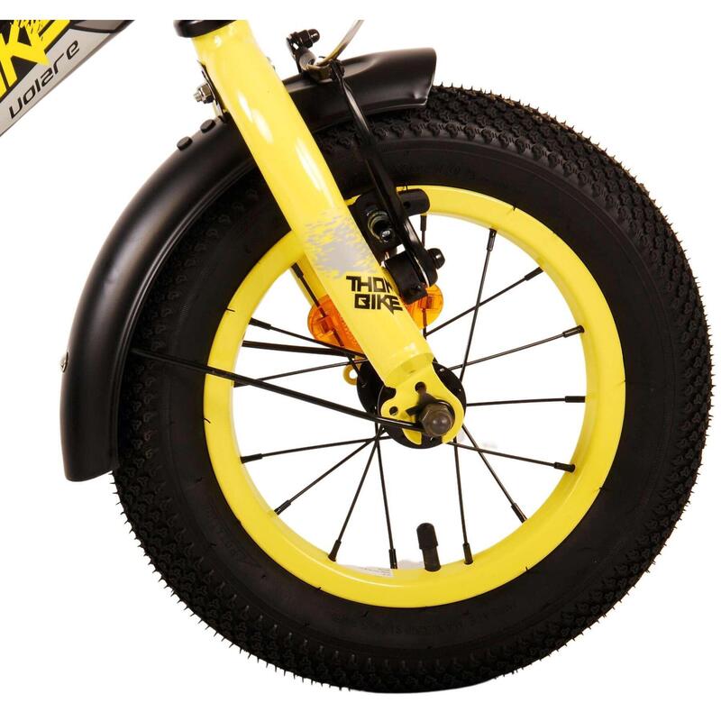 VOLARE BICYCLES Vélo enfant Thombike 12 pouces, jaune