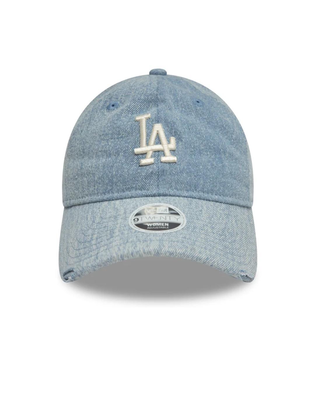 Casquette New Era Acid denim bleu 3/4
