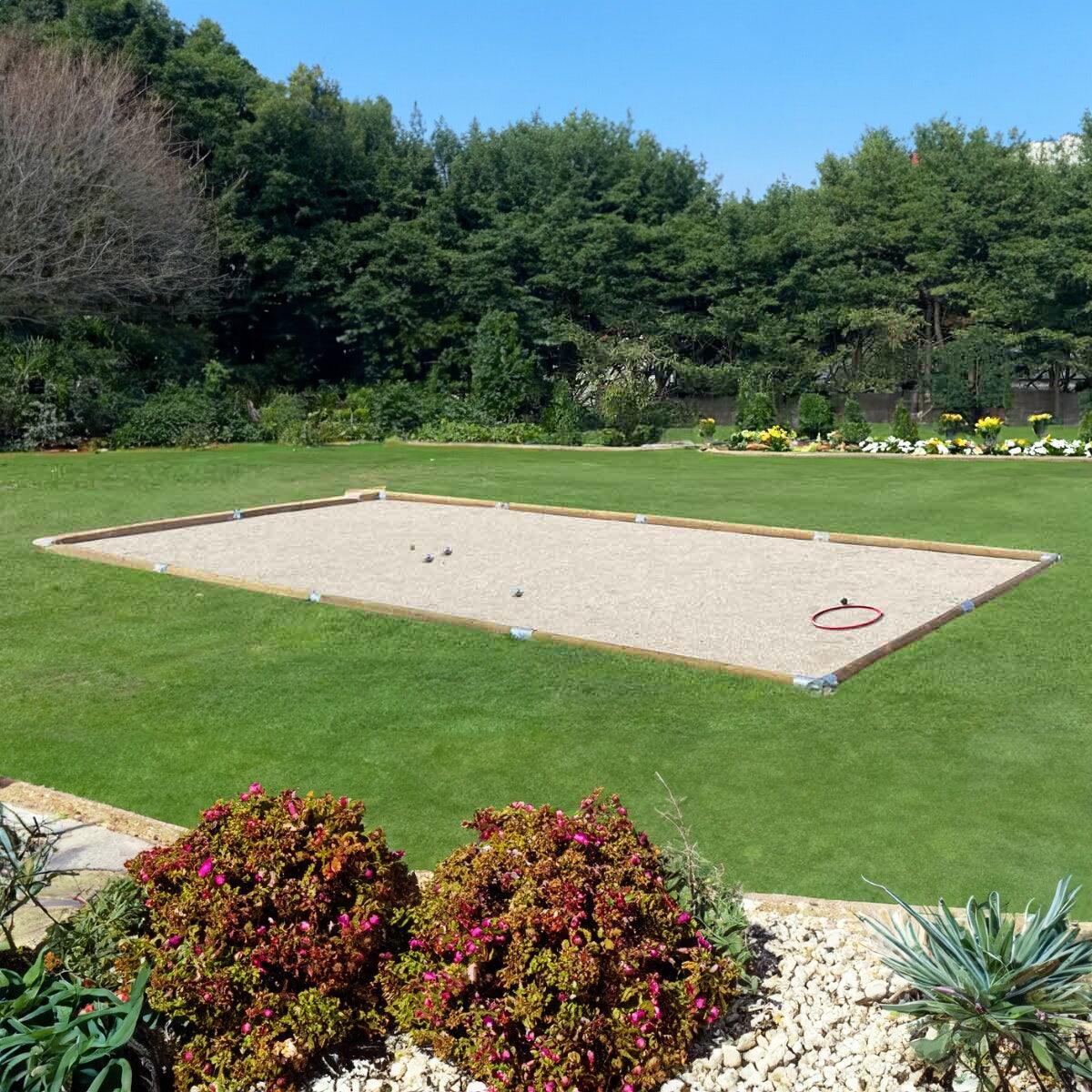 Terrain de pétanque boulodrome en kit 12,15 m x 4,85 m 7/7