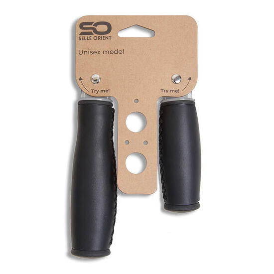 Selle Orient manopole 130/92 mm nere sintetiche Grip Shift.