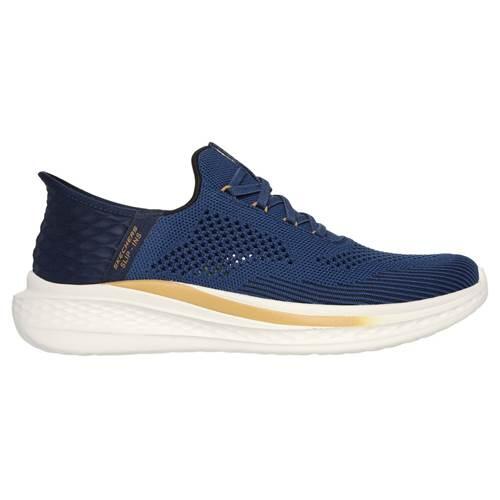 Pantofi universali 210810blu pentru întregul an albaștri bărbătești
