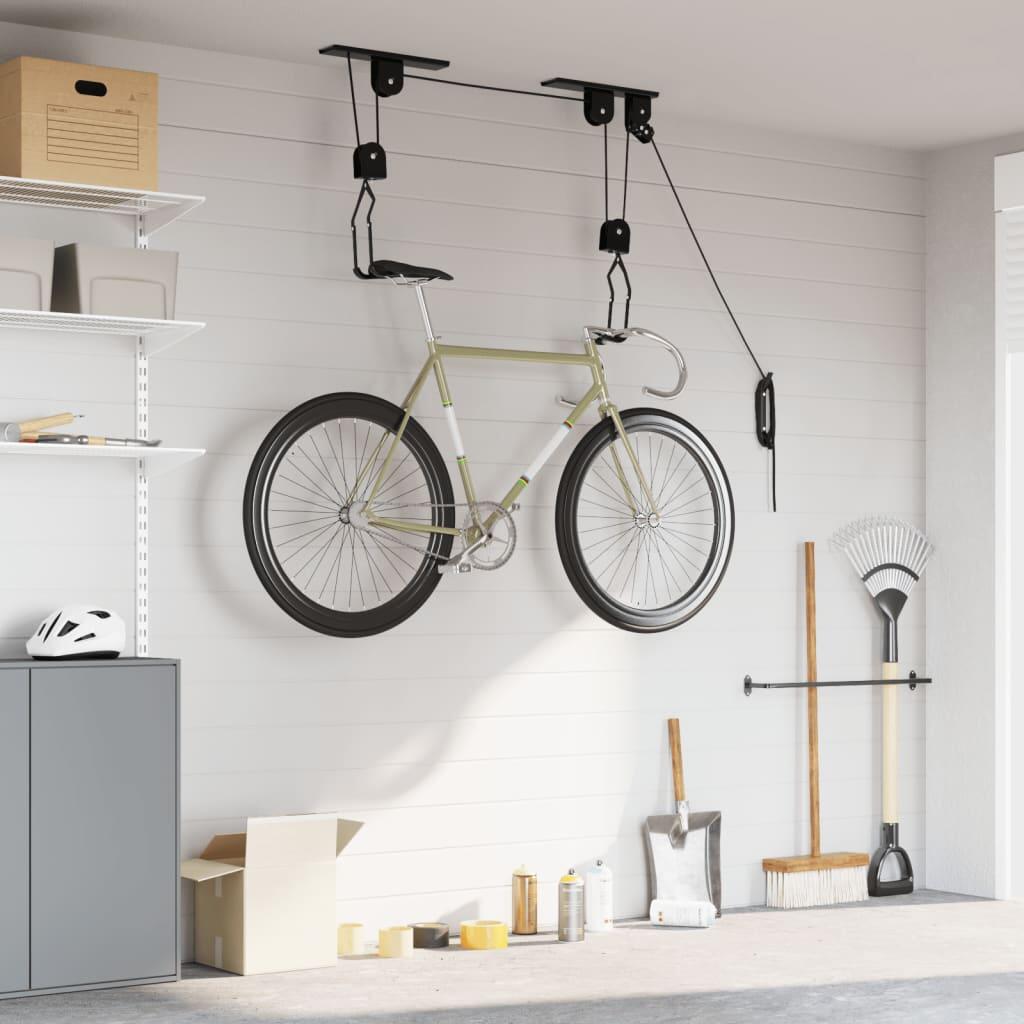 VidaXL Monte-vélos de plafond 2 pcs 20 kg 3/4