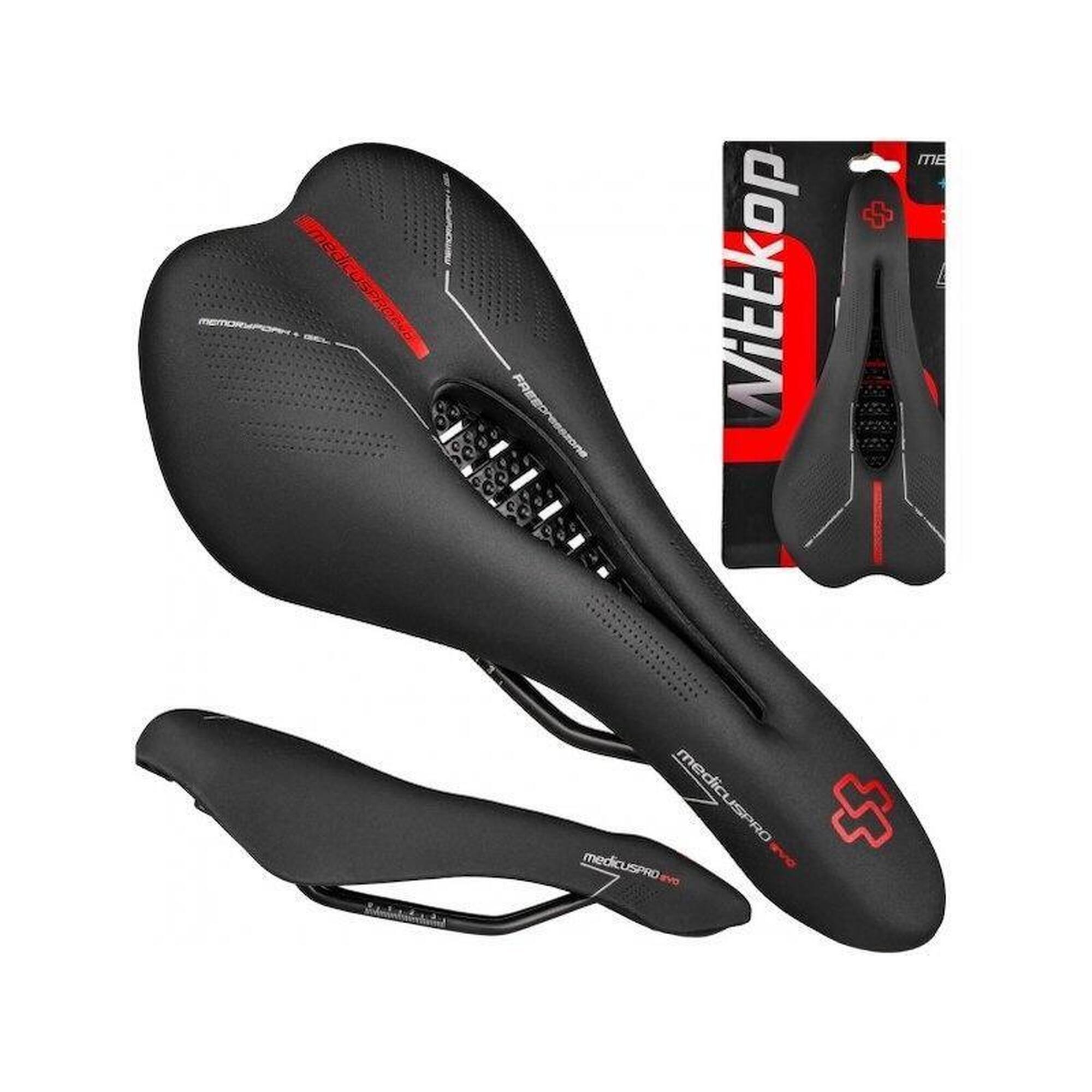 D Sa bicicleta Memory Foam si Gel, Medicus Pro Evo 7.0 MTB, negru, 27.5x13.5cm