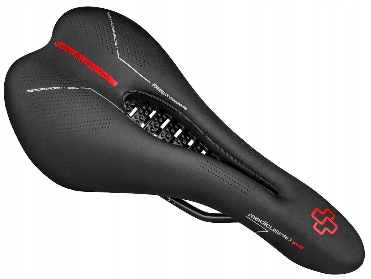D Sa bicicleta Memory Foam si Gel, Medicus Pro Evo 7.0 MTB, negru, 27.5x13.5cm