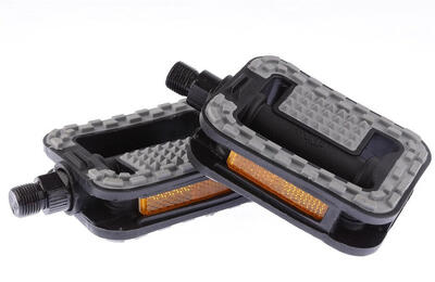 Mirage tourpedaal kunststof antislip zwart/grijs.