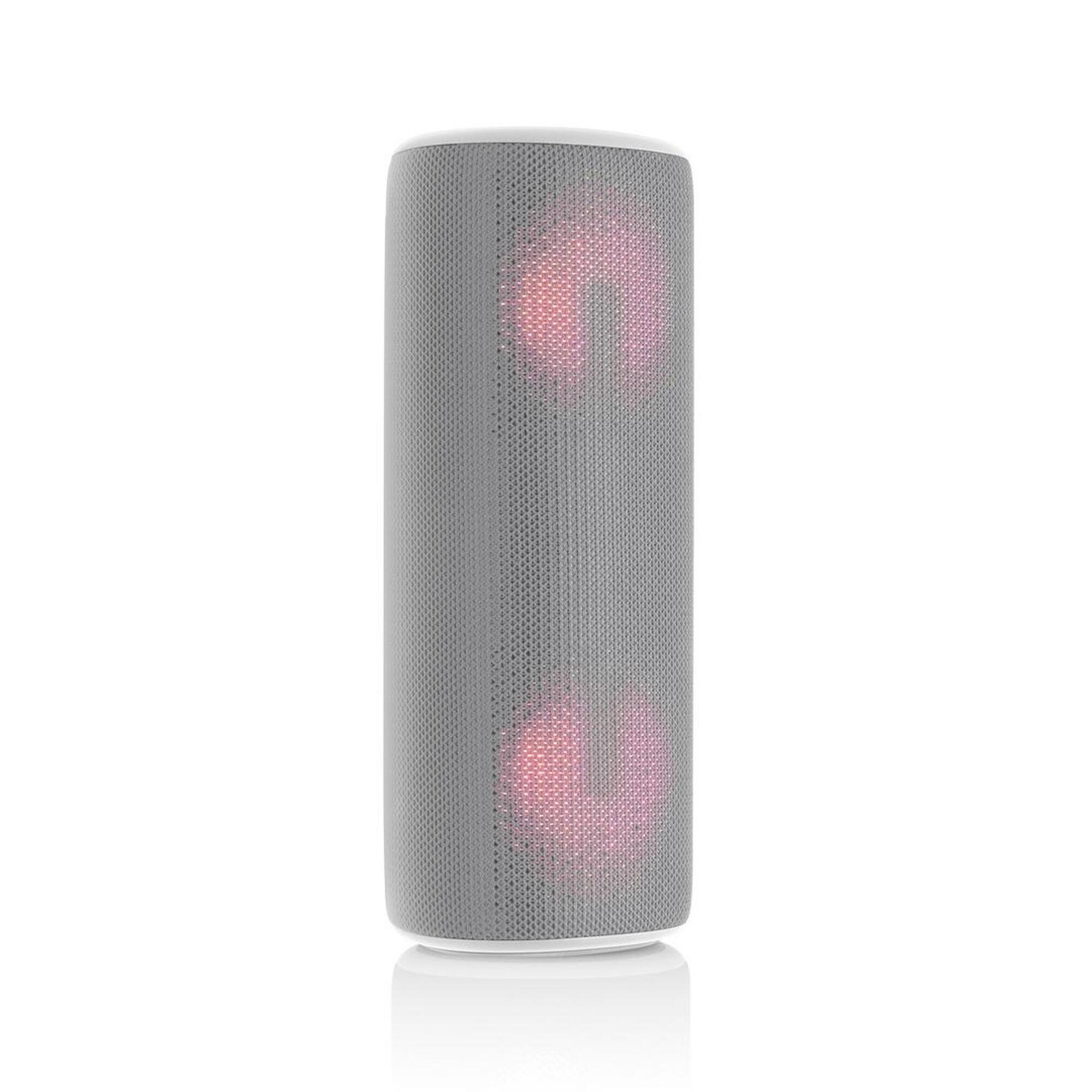 Boxa portabila JVC XS-E423G, 24 W, Bluetooth, IPX5, iluminare cu LED-uri, gri