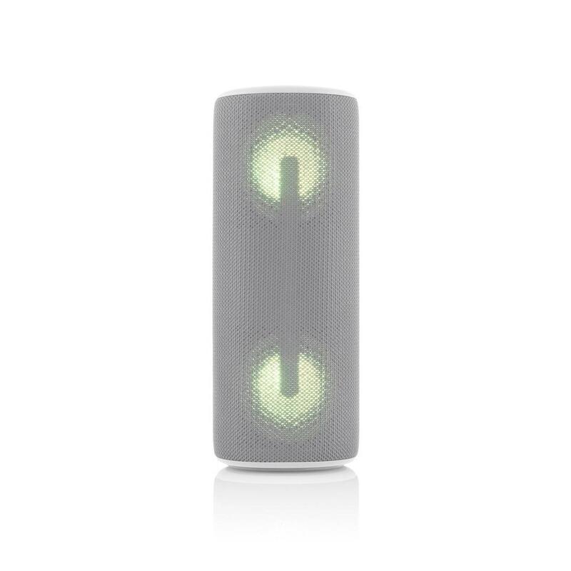 Boxa portabila JVC XS-E423G, 24 W, Bluetooth, IPX5, iluminare cu LED-uri, gri