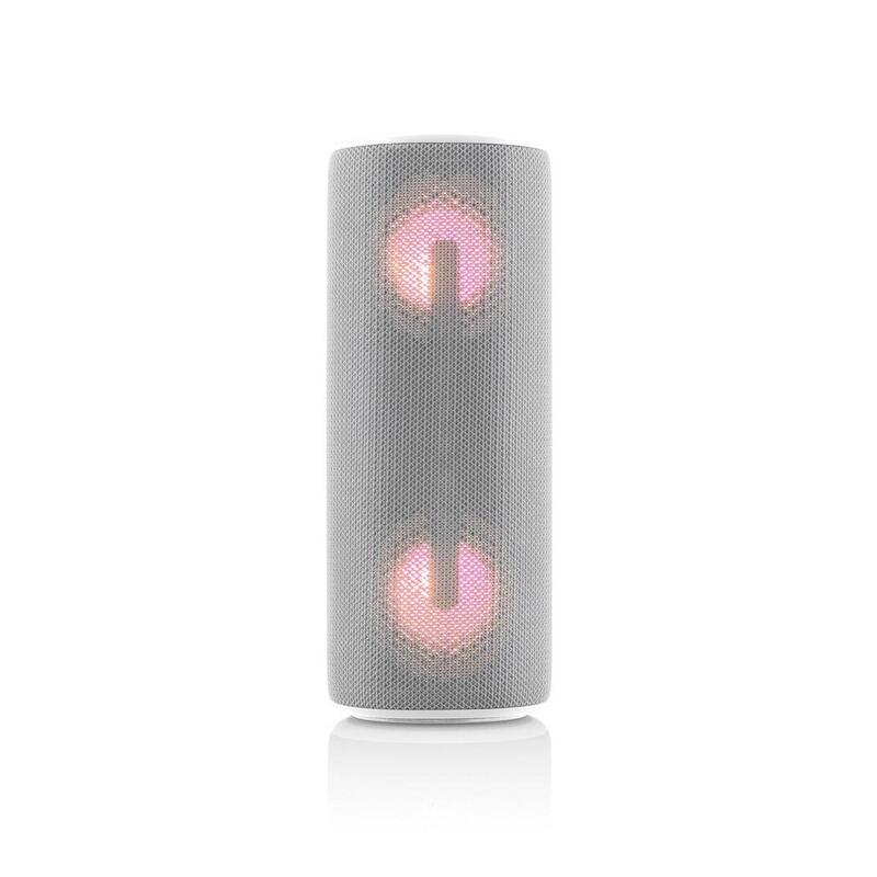 Boxa portabila JVC XS-E423G, 24 W, Bluetooth, IPX5, iluminare cu LED-uri, gri