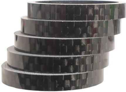 Spacers HZB 286 mm 1-1 8 pouces surdimensionnés de carbone 5 mm 5 pièces 6500031
