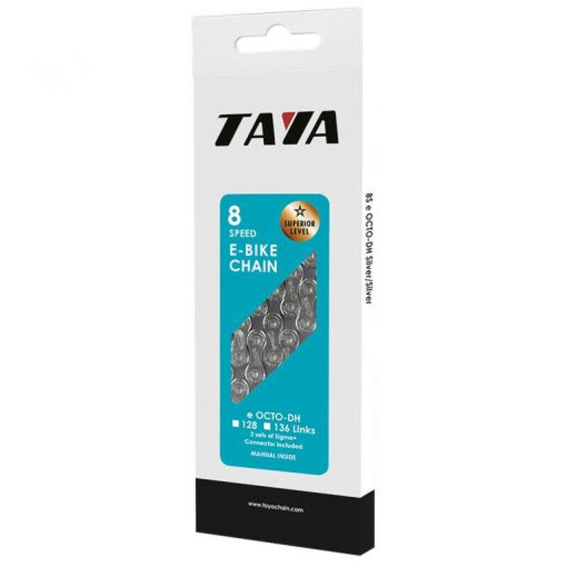 Collier Taya Octo-DG pour Vélo Électrique - 136 Liens en Argent      3339€    TAYA Collier Taya Octo-DG pour Vélo Électrique - 136 Liens en ArgentVendu exclusivement en ligne   