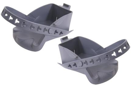 Set de Repose-Pieds Polisport Bilby Junior avec Sangles - Gris Foncé