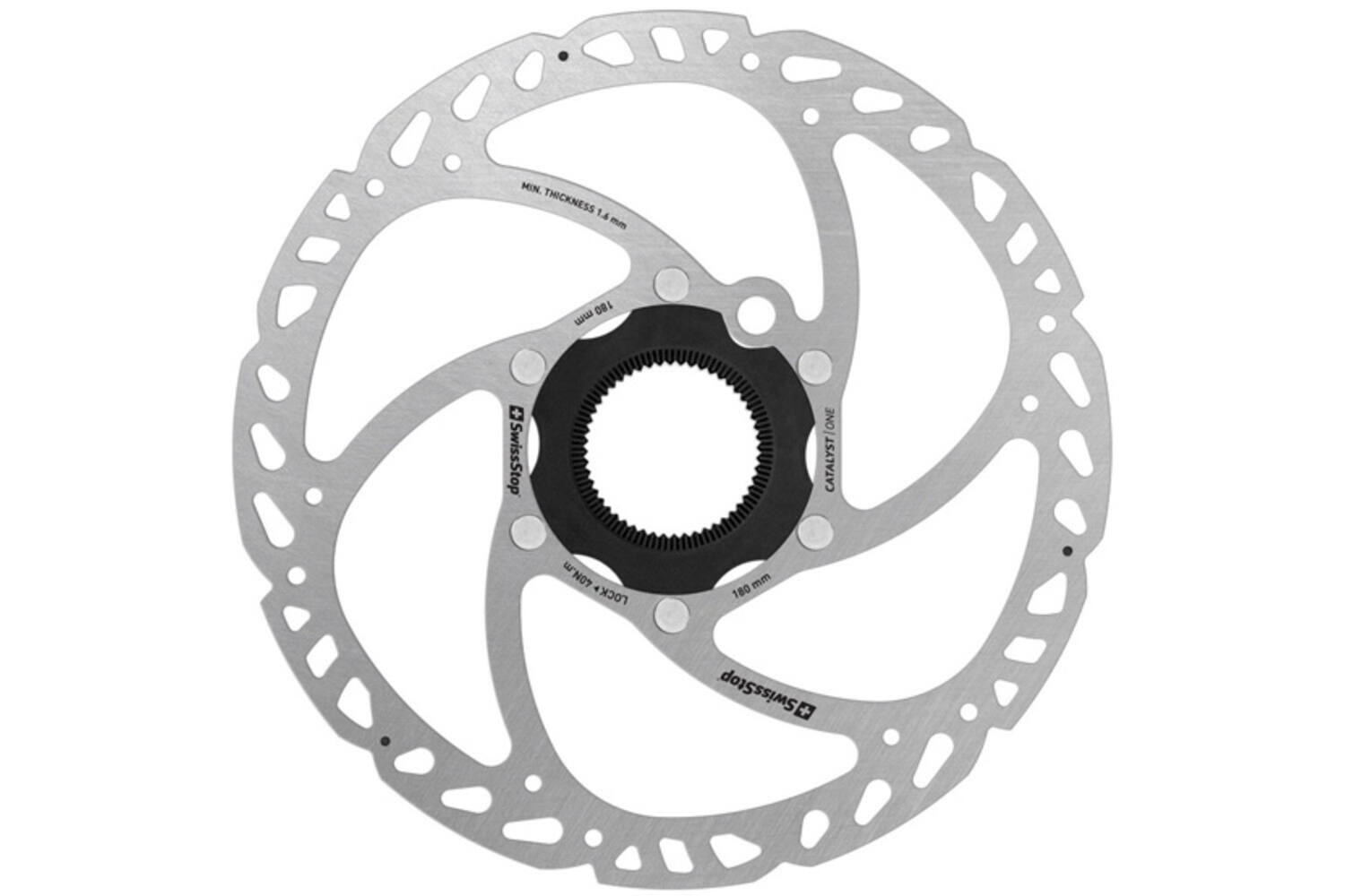 SwissStop Catalyst One Remschijf Centerlock 180mm - Krachtig Remmen 1/1