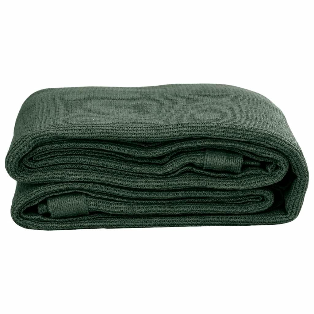 Tapis de Tente Vidaxl 200x200 cm Vert Foncé Confortable 3/4