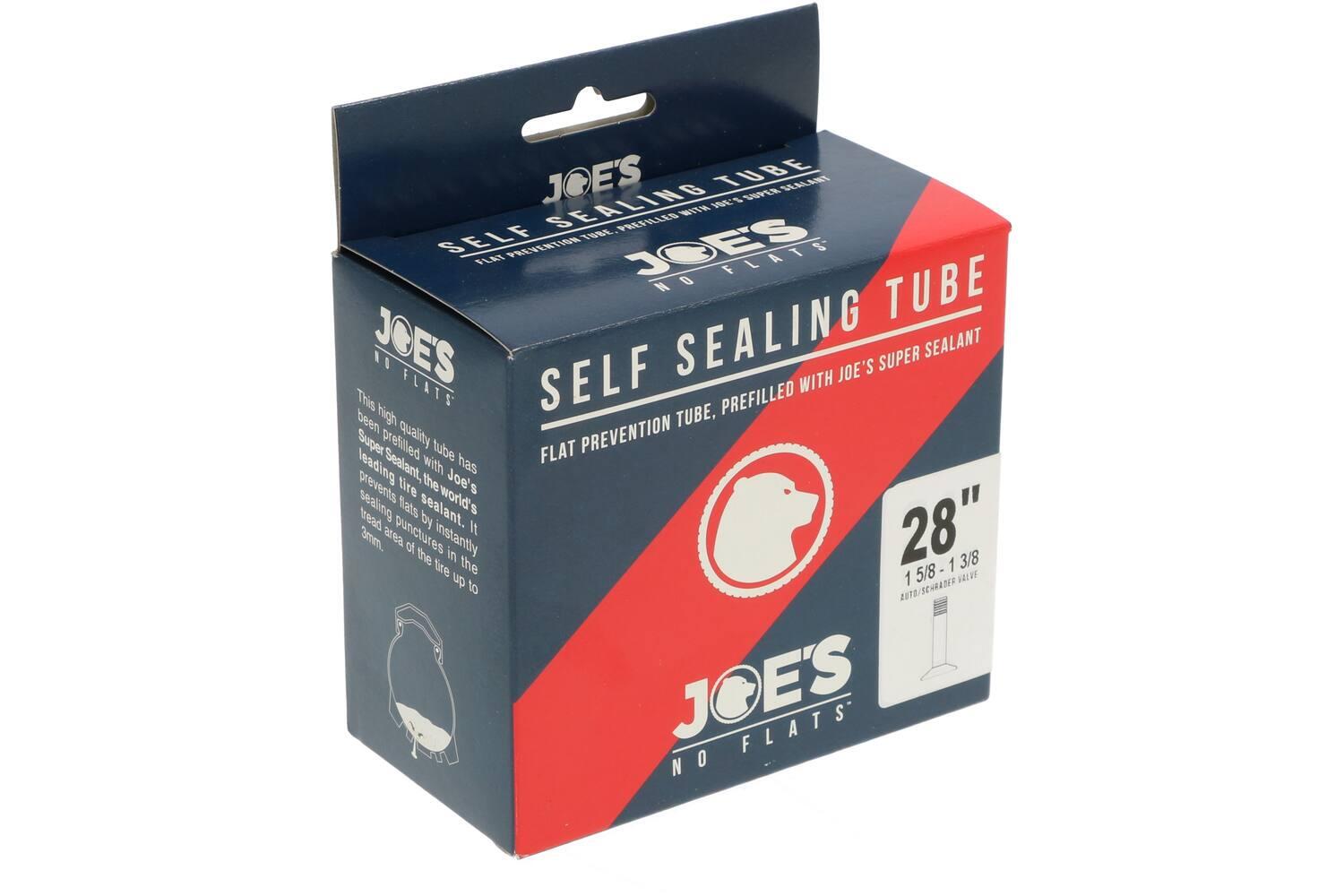 Câmara de ar auto‑vedante Joe's 28 x 1 5/8 x 1 3/8 válvula Schrader 48 mm 2/2