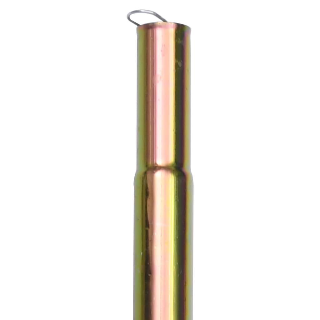 VidaXL Poteaux d'auvent 2 pcs 200 cm acier galvanisé 3/4