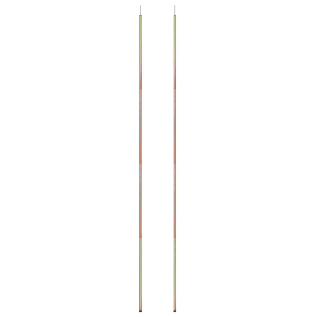 VidaXL Poteaux d'auvent 2 pcs 200 cm acier galvanisé 2/4