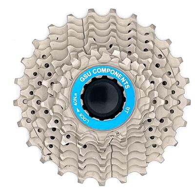 Gsu 10-speed cassette 11-25 tands zilver voor racefietsen