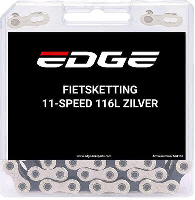 Edge fietsketting 11 speed chn-004 met 116 schakels in zilver