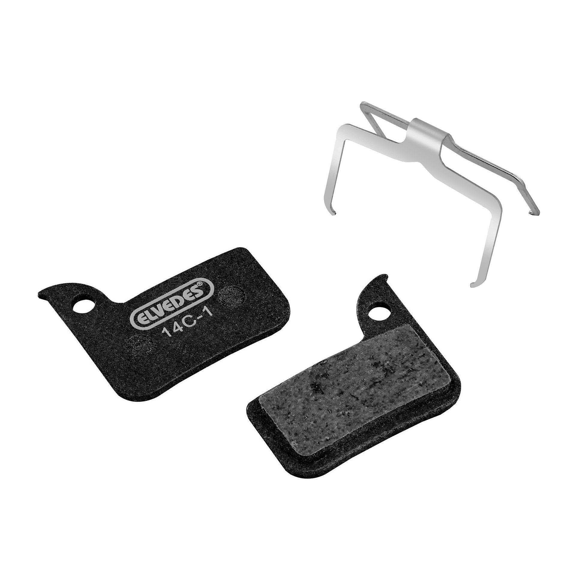 Paar von 25 Fahrradbremsbelägen aus Metall/Carbon Elvedes SRAM Red Road 4/4