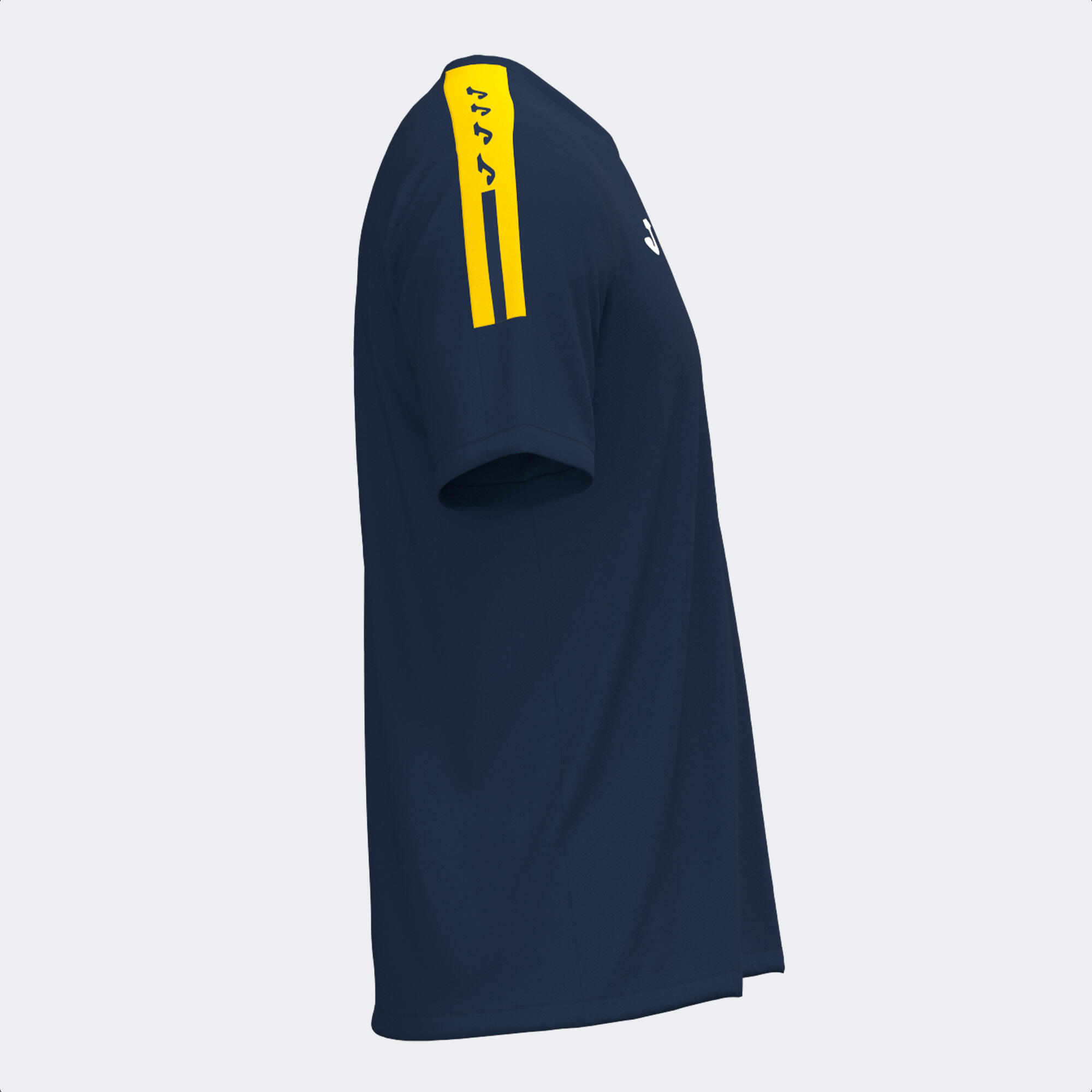 Maillot Manches Courtes Football Homme Joma Olimpiada Bleu Marine 2/4