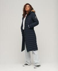 Manteau matelassé long à capuche Fuji de SUPERDRY