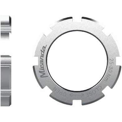 Dado di bloccaggio Miranda per Bosch M25. alluminio